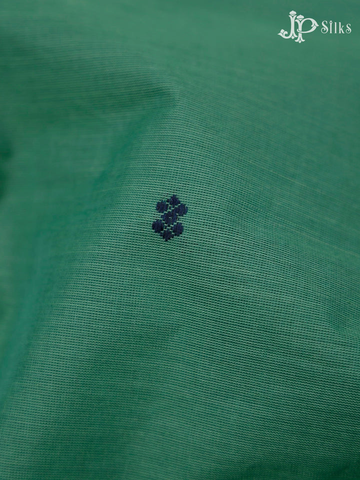 Dark Sage And Dark Green Theni Cotton Saree - G103