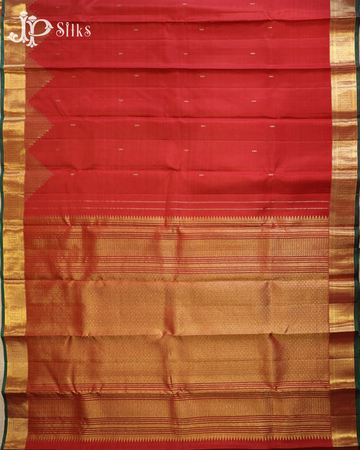 Red Kanchipuram 2G Zari Silk Saree - G867