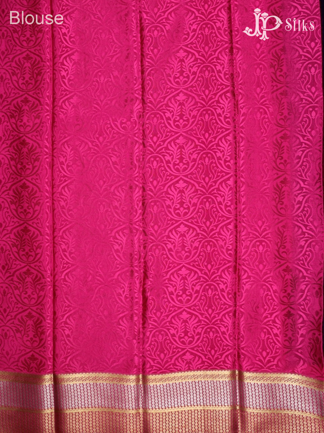 Dark Violet And Pink Mysore Silk Saree - D4760