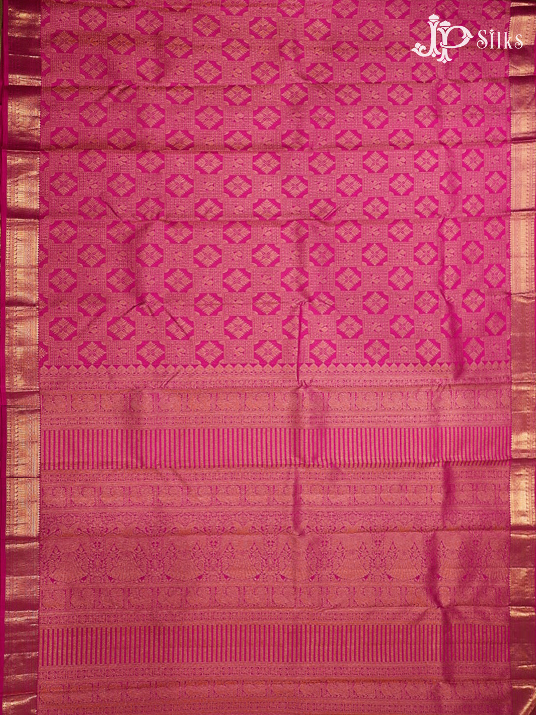 Pink Bridal Kanchipuram Pure Silk Saree - G208