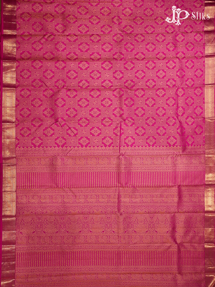 Pink Bridal Kanchipuram Pure Silk Saree - G208