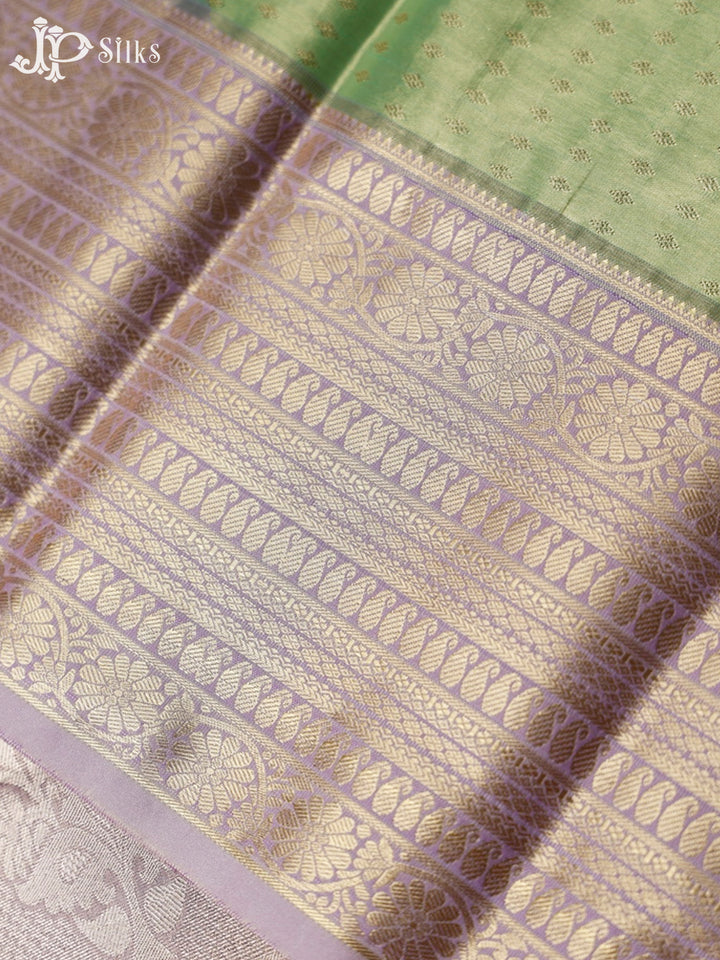 Pista Green And lavender Art Silk Saree - F2997
