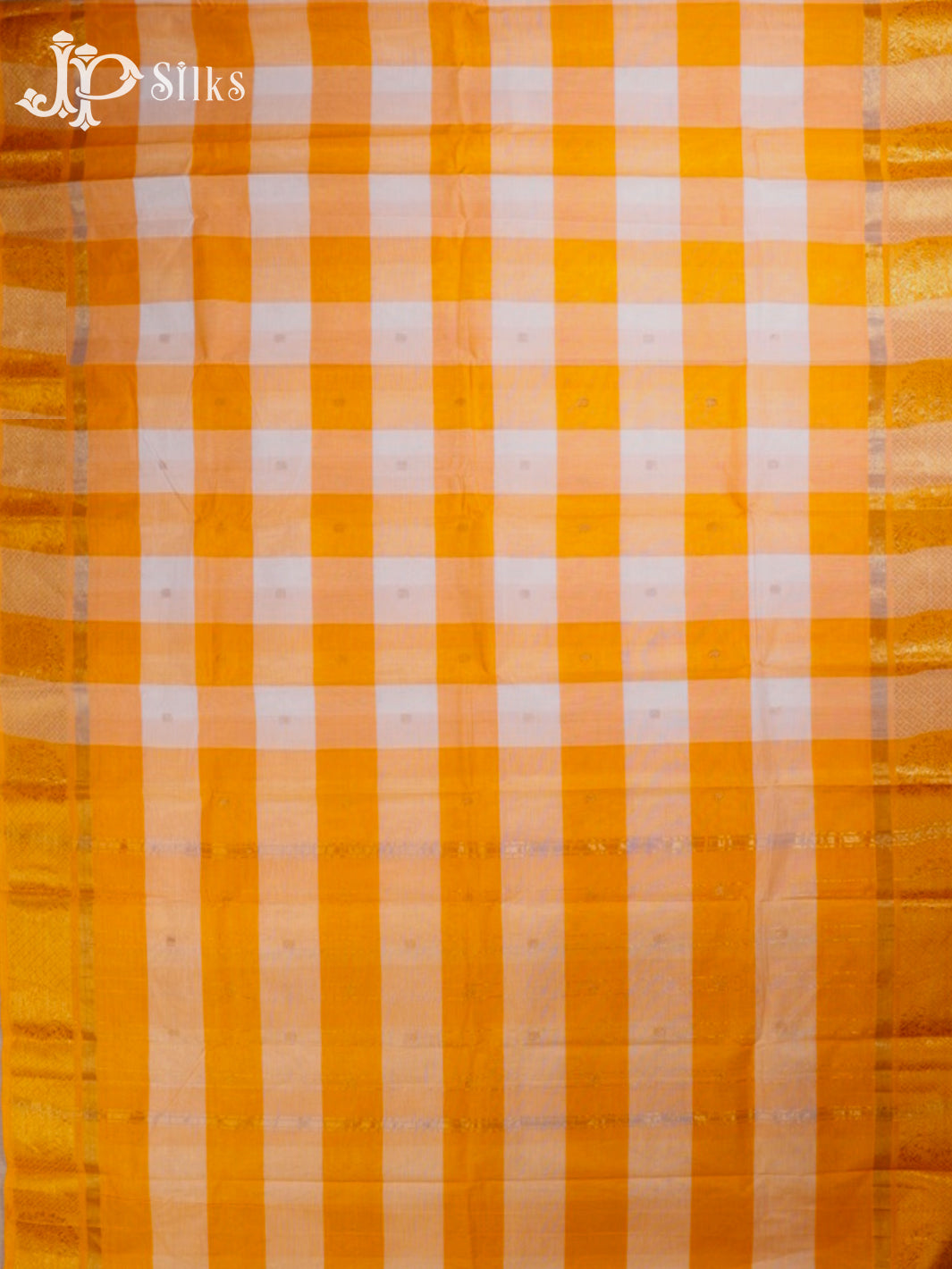 Mango Yellow & White Chettinad Cotton Saree - G399 “View6”