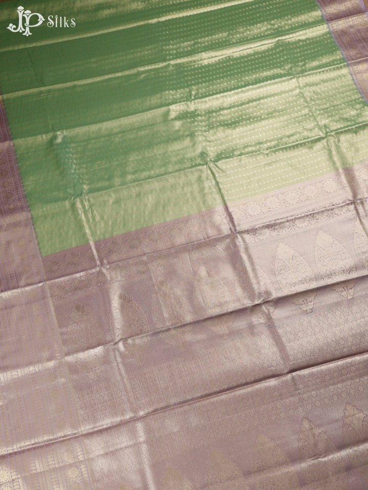 Pista Green And lavender Art Silk Saree - F2997
