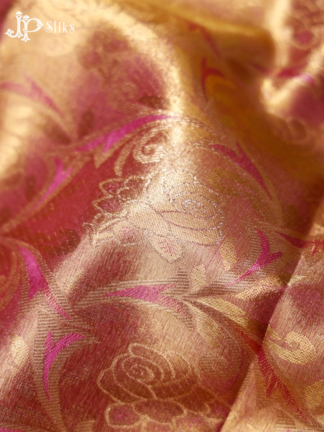 Pink and Light Green Art Silk Saree - G306