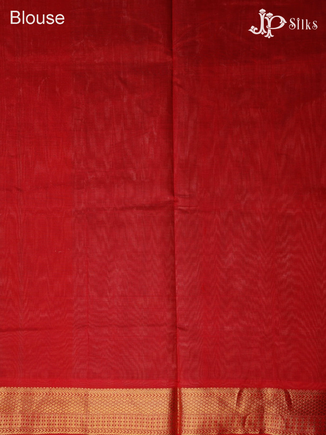 Grey and Red Silk Cotton Saree - F3423