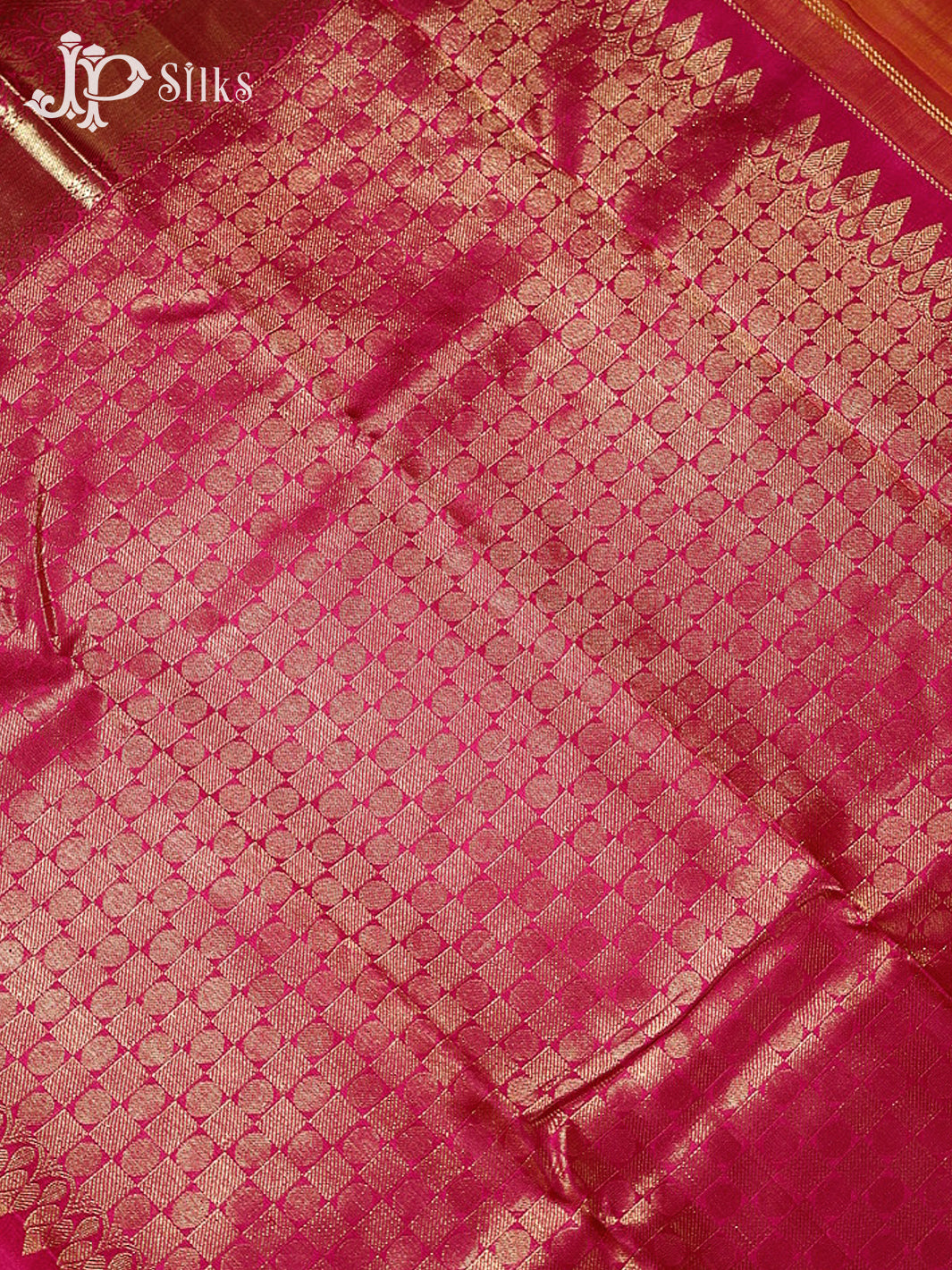 Dual Shade Pink Kanchipuram Pure Silk Saree - A1121