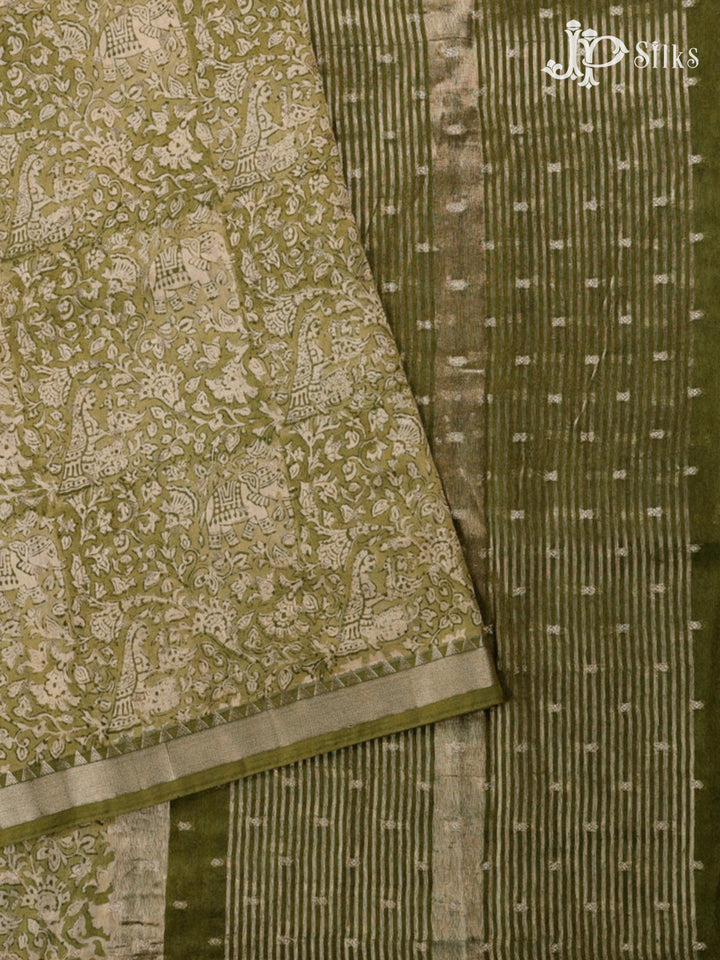 Light Green Semi Tussar Saree - G33