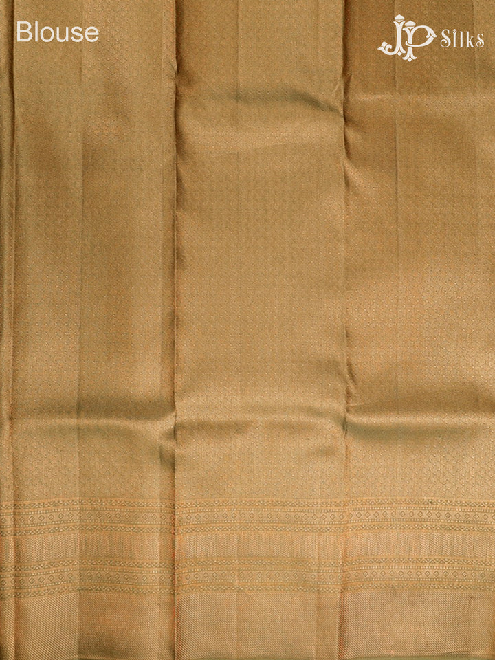 Olive Green Kanchipuram Pure Silk Saree - D1843