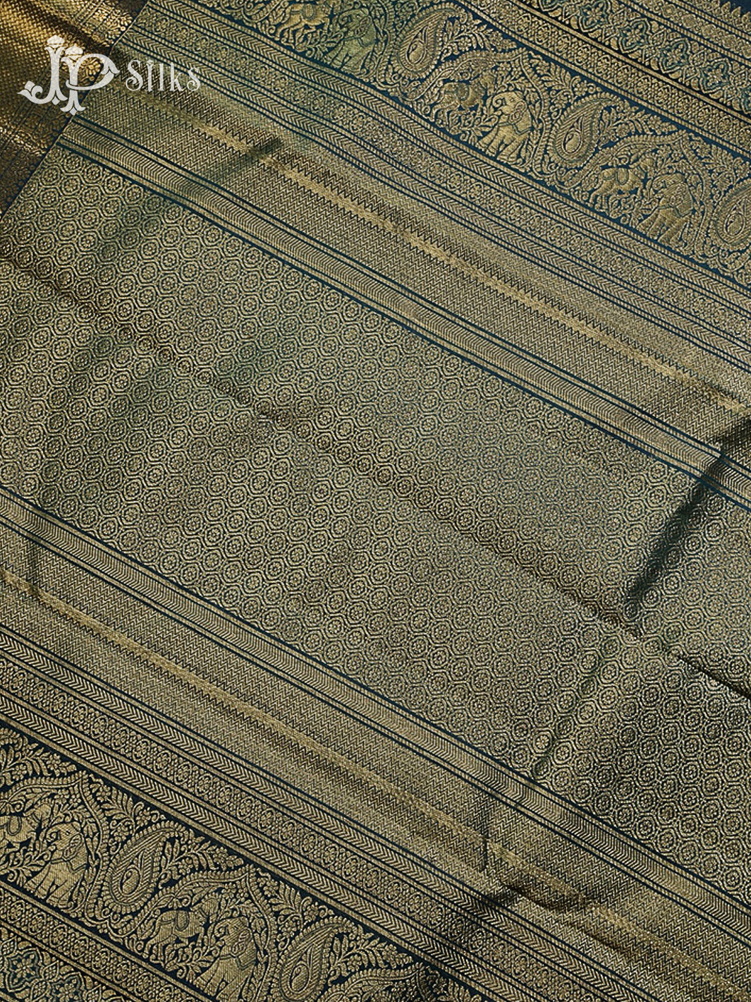 Peacock Green Kanchipuram Silk Saree - G868