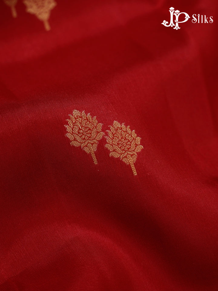 Maroon & Light Pink Pure Silk Mix Saree - H25