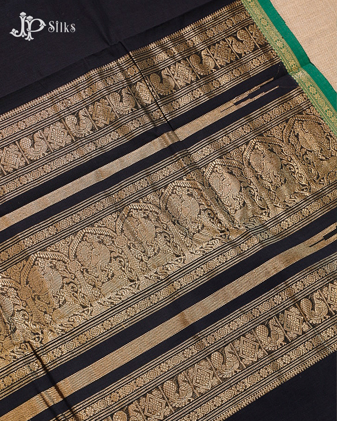 Black & green Kanchi Cotton H27