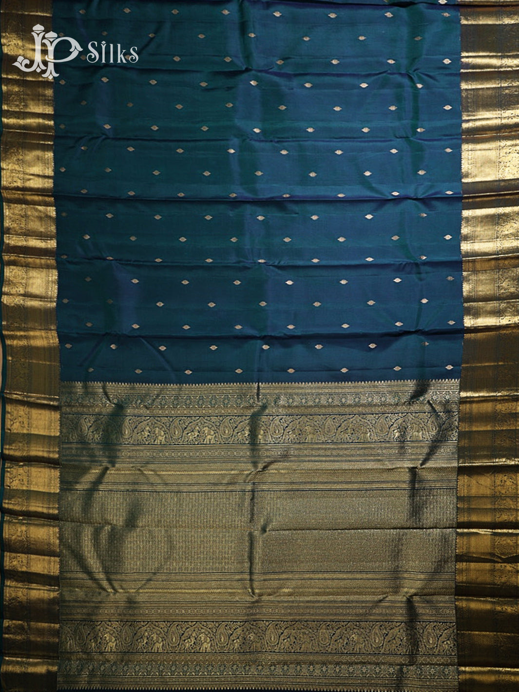 Peacock Green Kanchipuram Silk Saree - G868