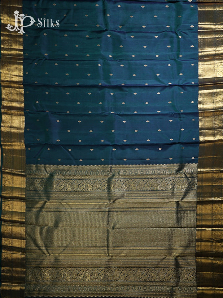 Peacock Green Kanchipuram Silk Saree - G868