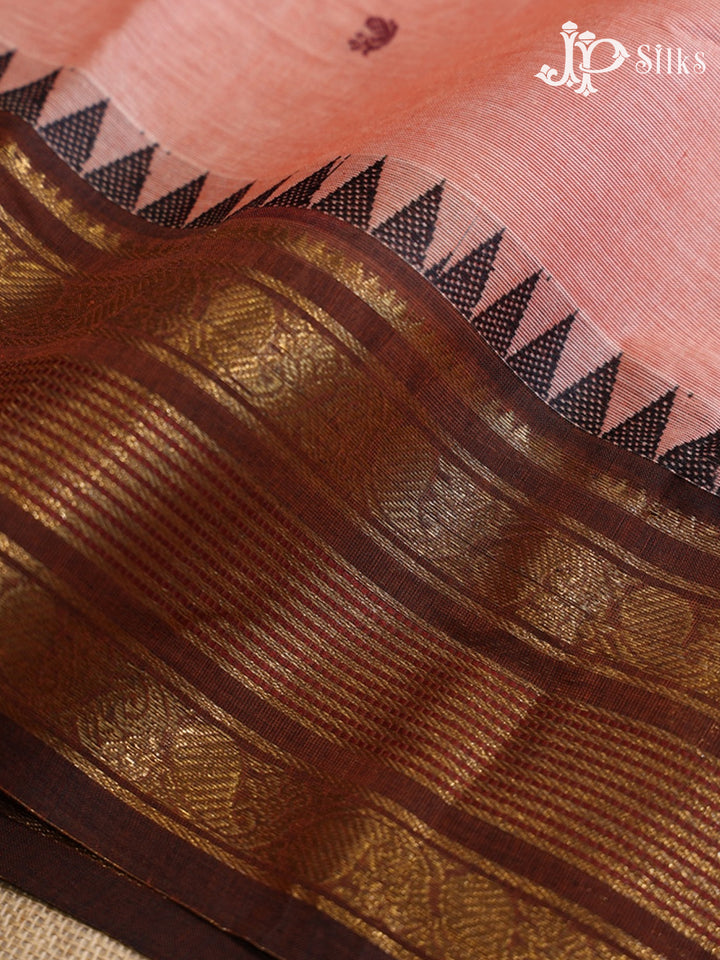 Pale mauve Theni Cotton Saree - G887