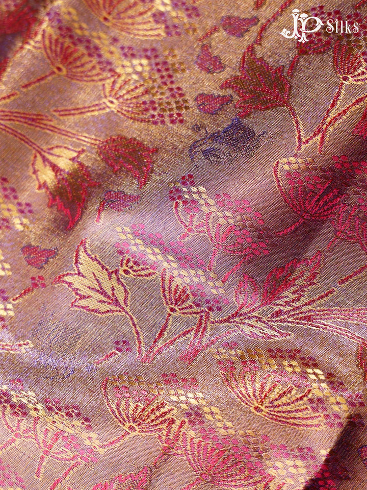 Magenta, Red and Blue Art Silk Saree - G302