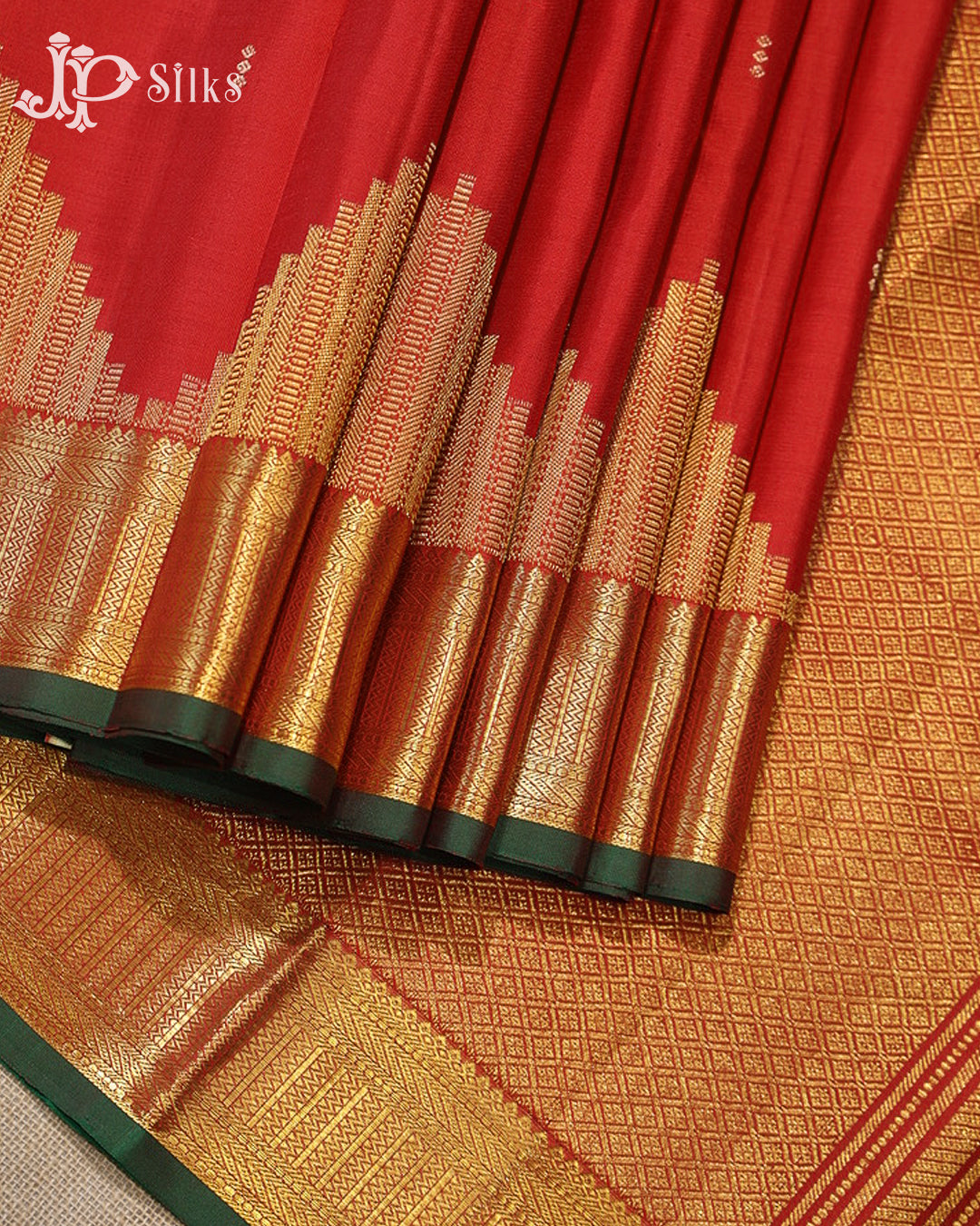 Red Kanchipuram 2G Zari Silk Saree - G867