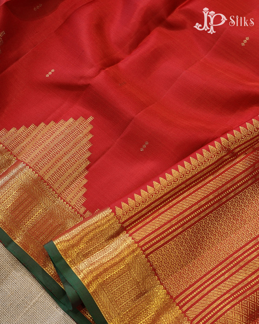 Red Kanchipuram 2G Zari Silk Saree - G867