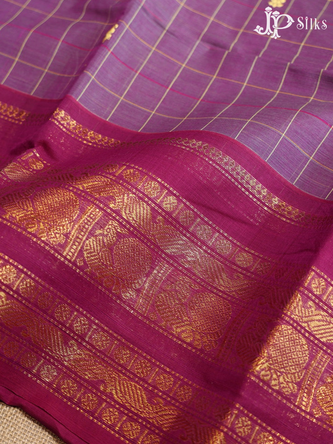 Lilac Theni Cotton Saree - G877