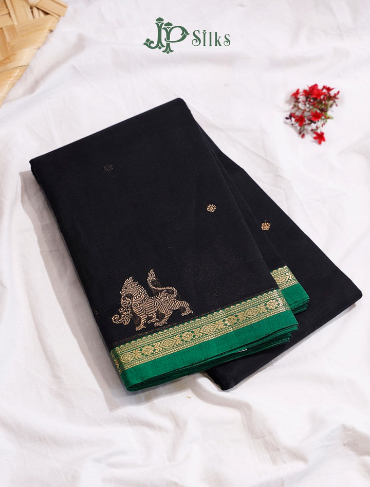 Black & green Kanchi Cotton H27
