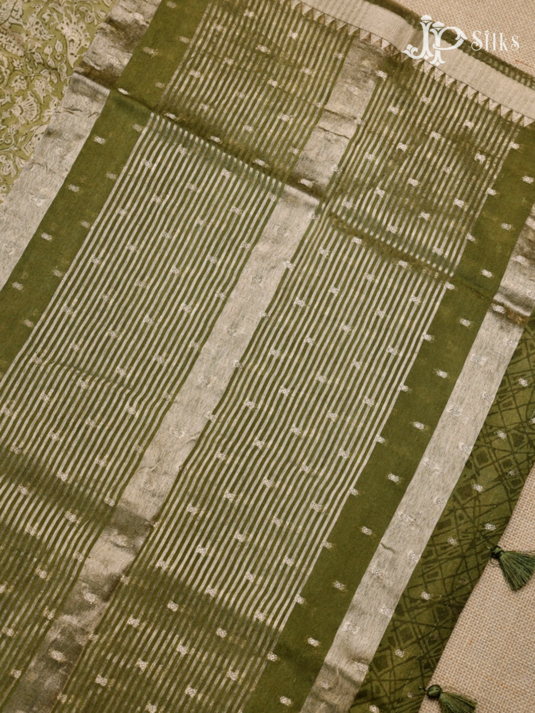 Light Green Semi Tussar Saree - G33