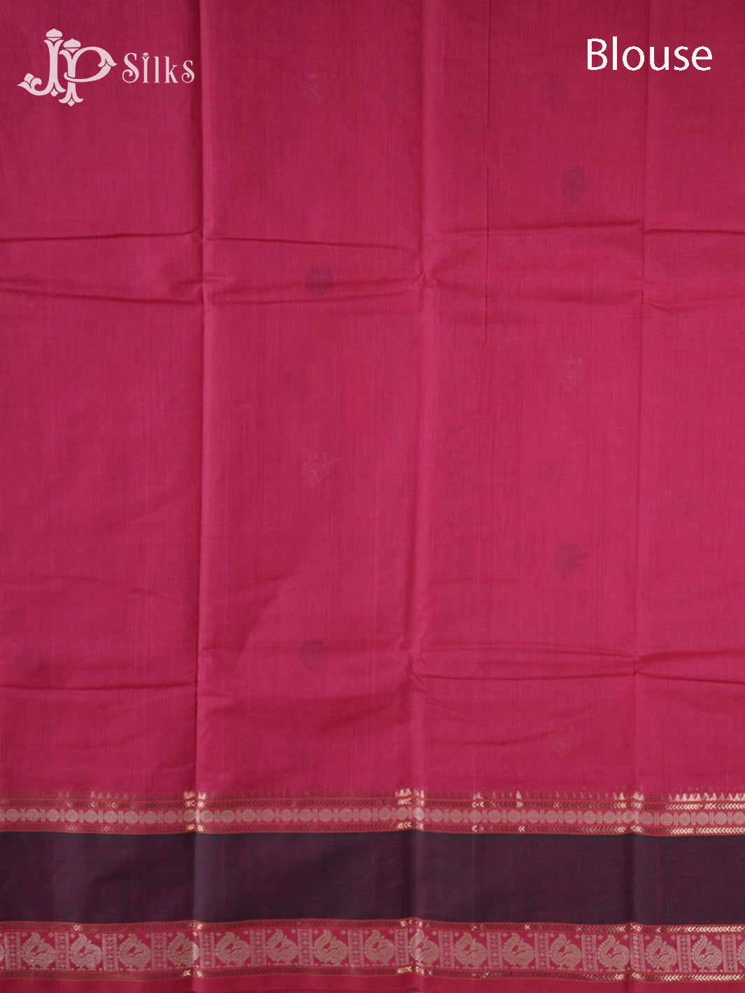 Reddish Pink Kanchi Cotton Saree - D9754-view-7