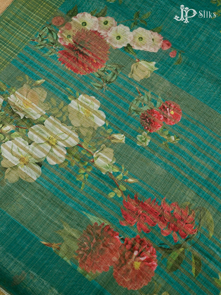 Ramar Green Semi Tussar Saree - D675