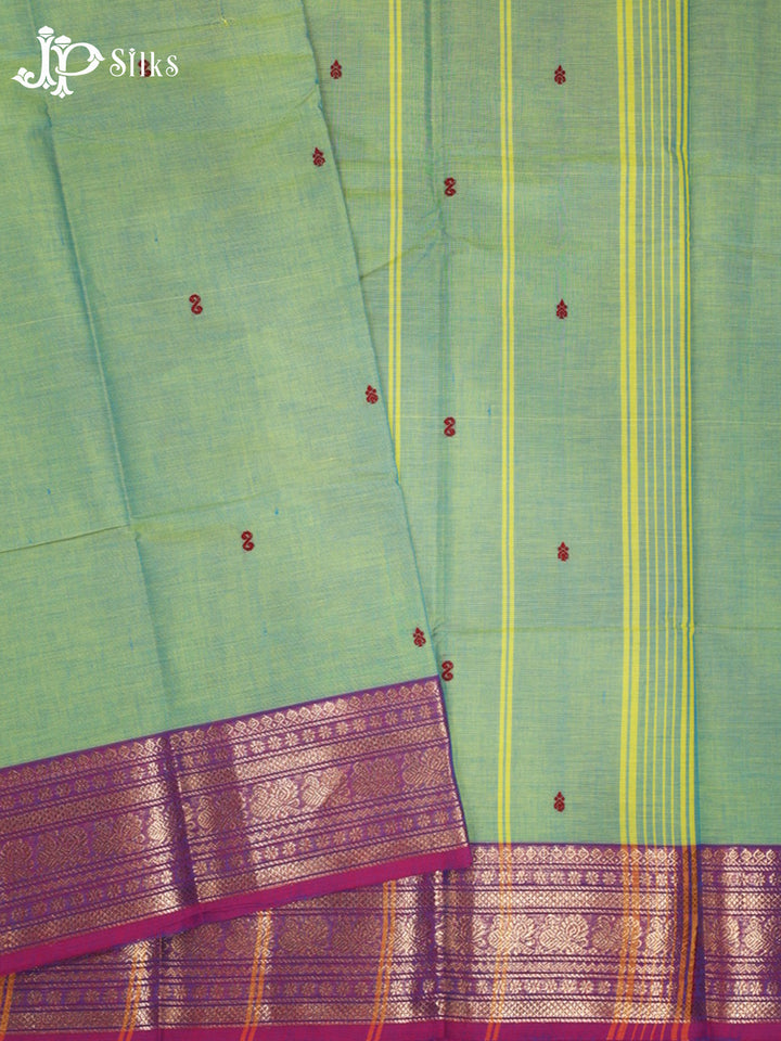 Light Green Theni Cotton Saree - G901