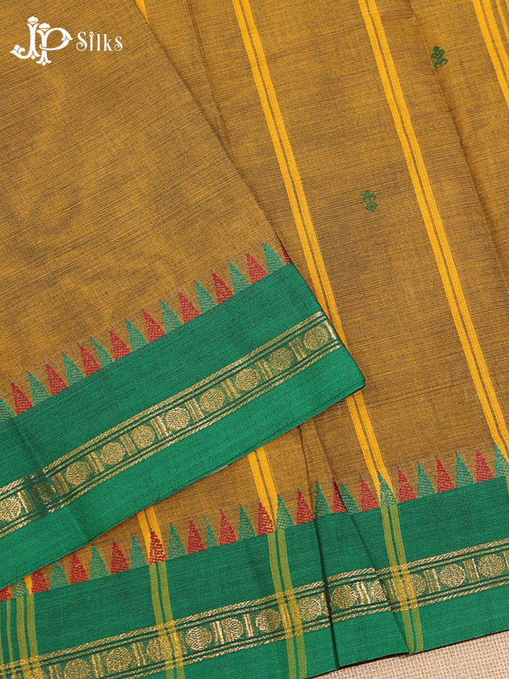 Mustard Theni Cotton Saree - G895