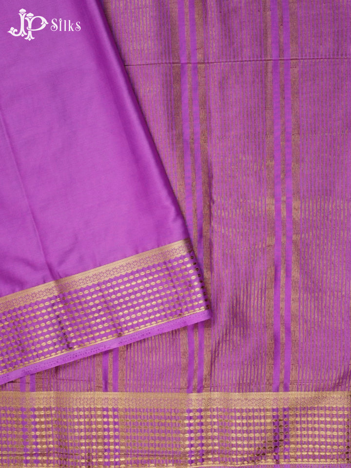 Purple Semi Mysore Silk Saree - G3