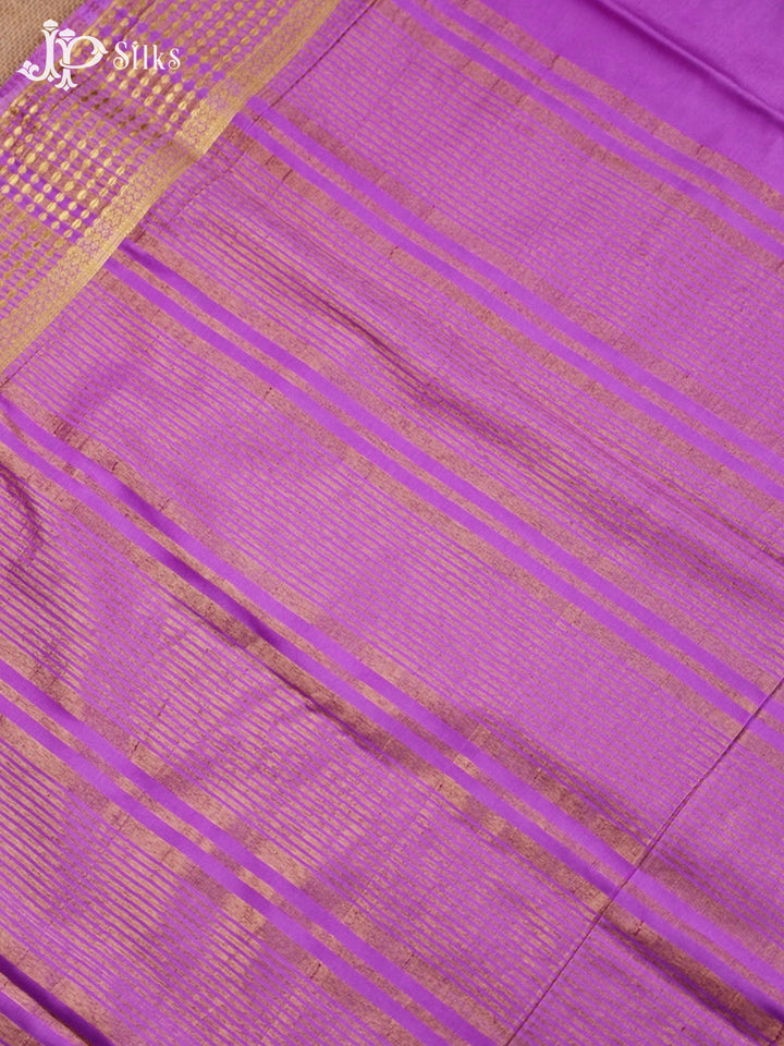 Purple Semi Mysore Silk Saree - G3