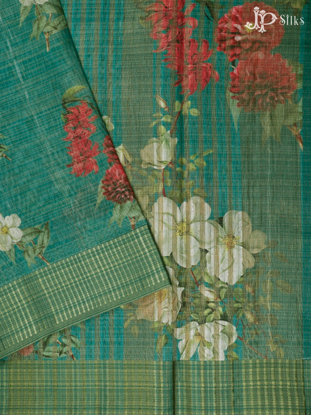 Ramar Green Semi Tussar Saree - D675