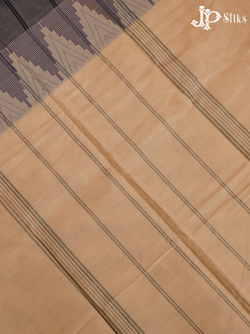Beige Chettinad Cotton Saree - F2723