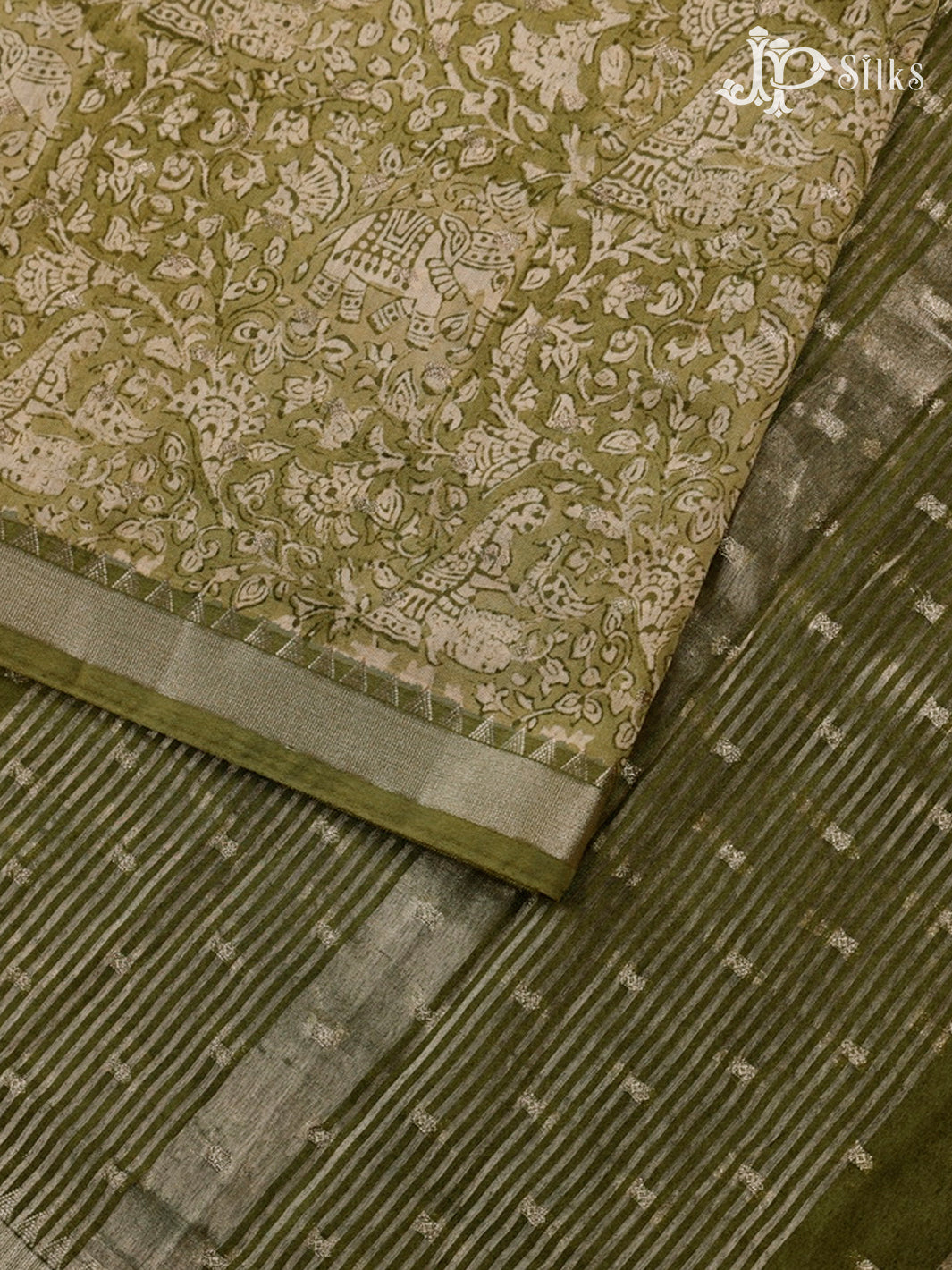 Light Green Semi Tussar Saree - G33