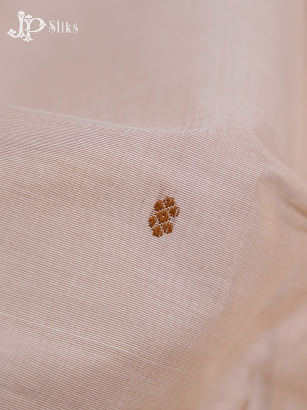 Beige & Light Grey Arani Cotton Saree - F2716