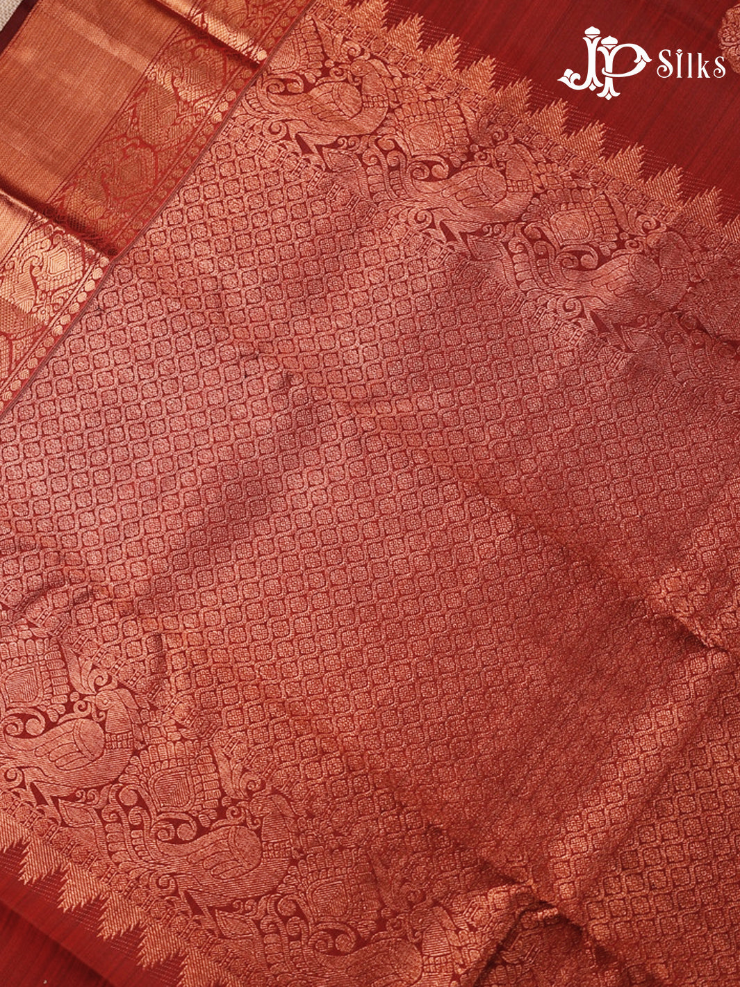 Maroon Dharmavaram Silk Saree - D752