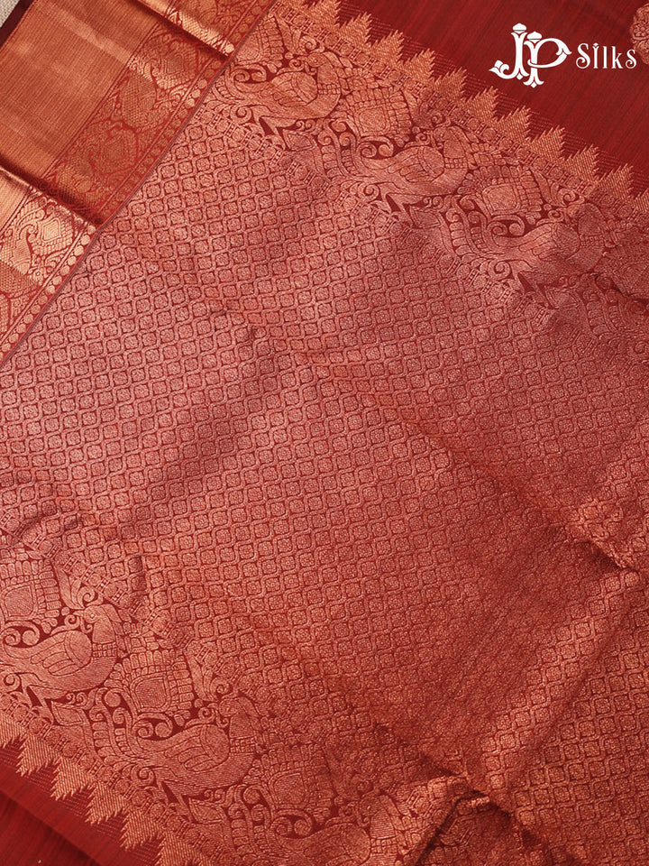 Maroon Dharmavaram Silk Saree - D752