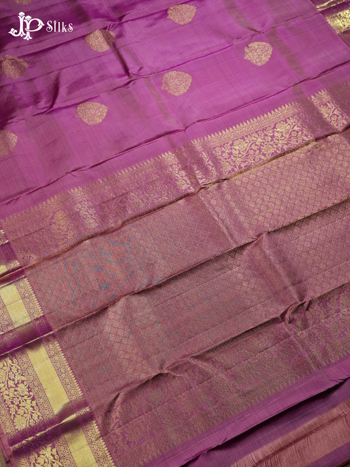 Onion Pink Kanchipuram Silk Saree - F2324 - View 2