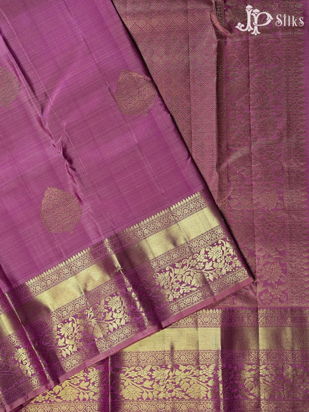 Onion Pink Kanchipuram Silk Saree - F2324 - View 1