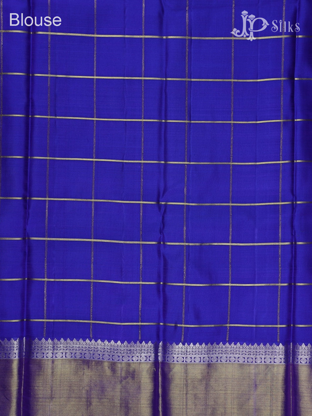 Ink Blue Kanchipuram Silk Saree - A1397 - View 7