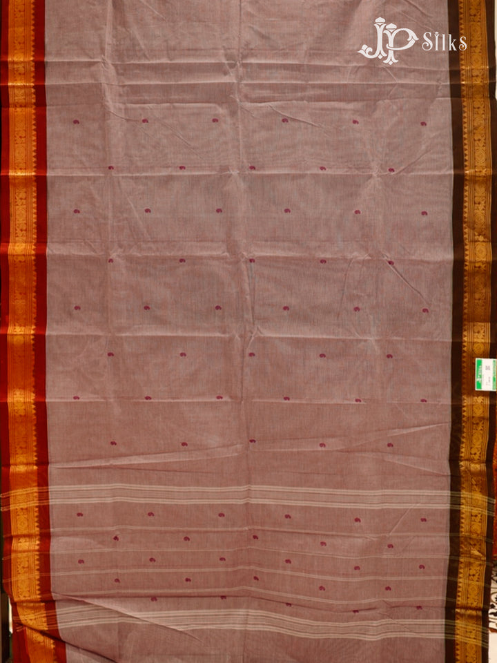 Pale Mauve Theni Cotton Saree- view2