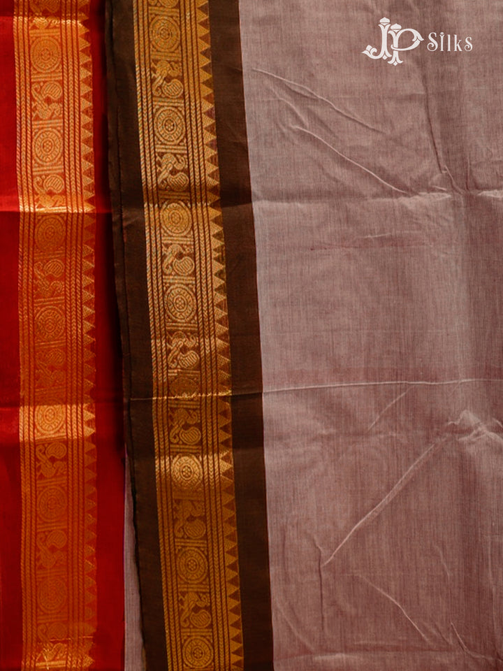 Pale Mauve Theni Cotton Saree - view3
