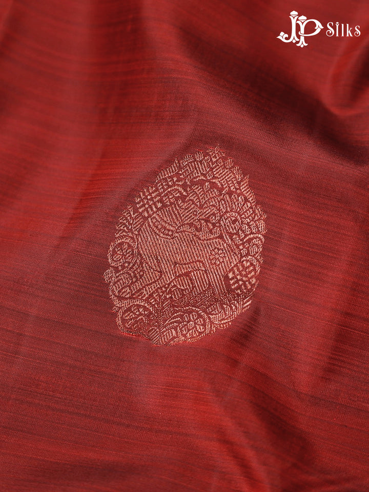 Maroon Dharmavaram Silk Saree - D752