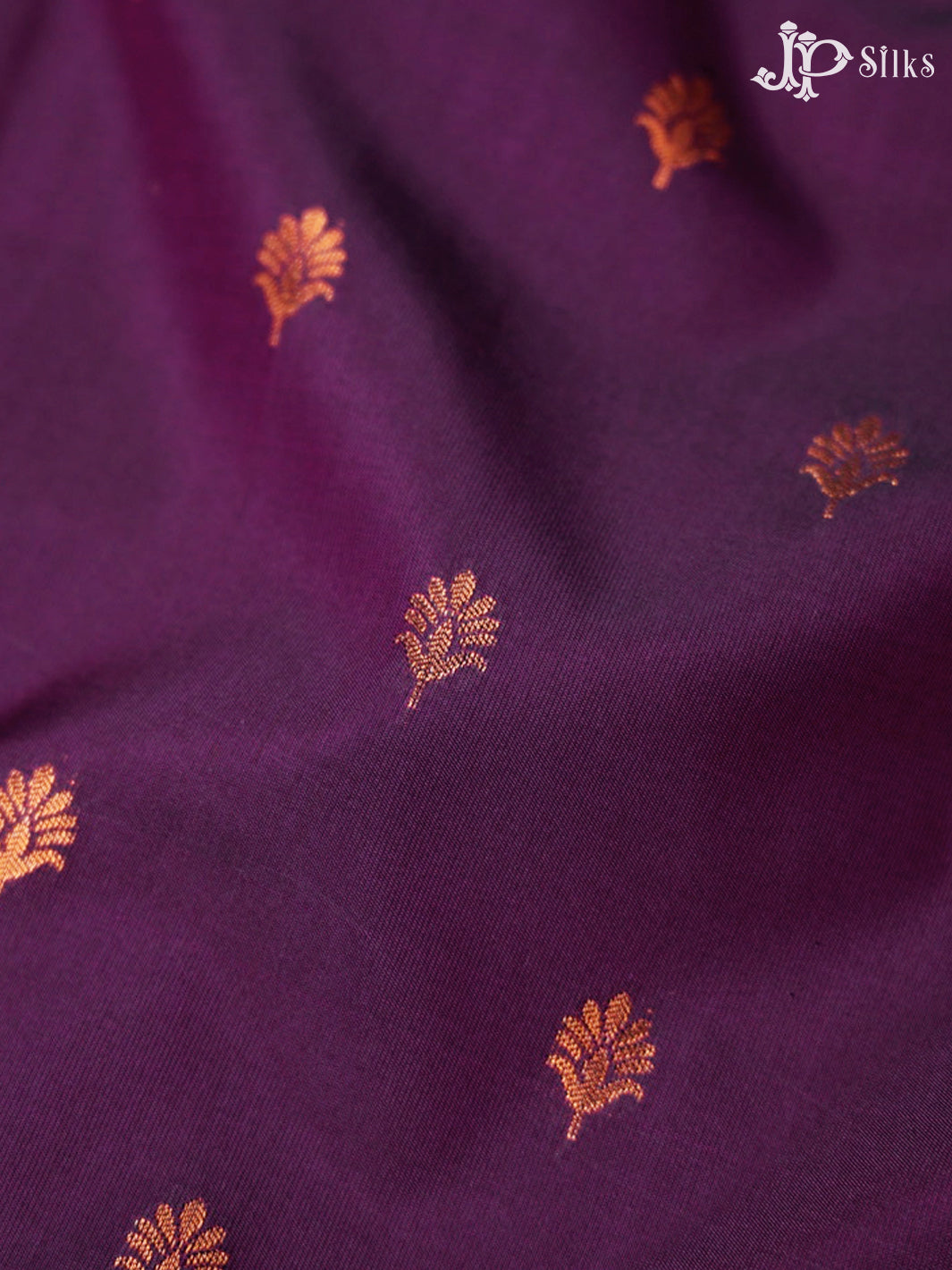 Purple and Red Art Silk Saree - E1074