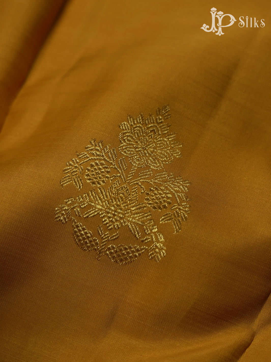 Mustard Yellow Kanchipuram Silk Saree - F2321 - View 6