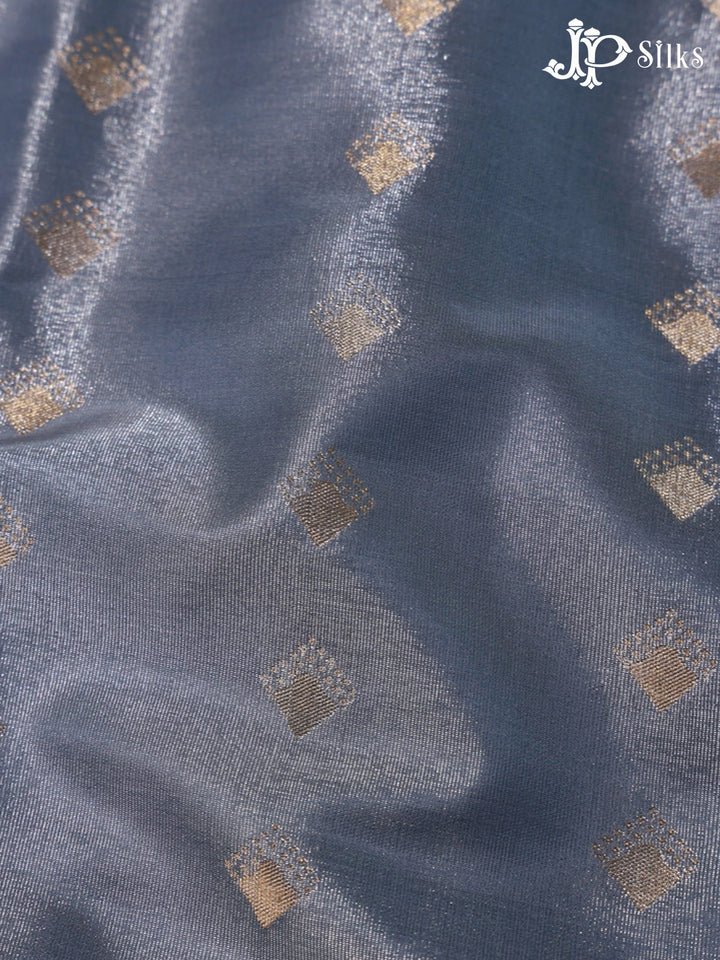 Grey Semi Soft Silk Saree - F3582