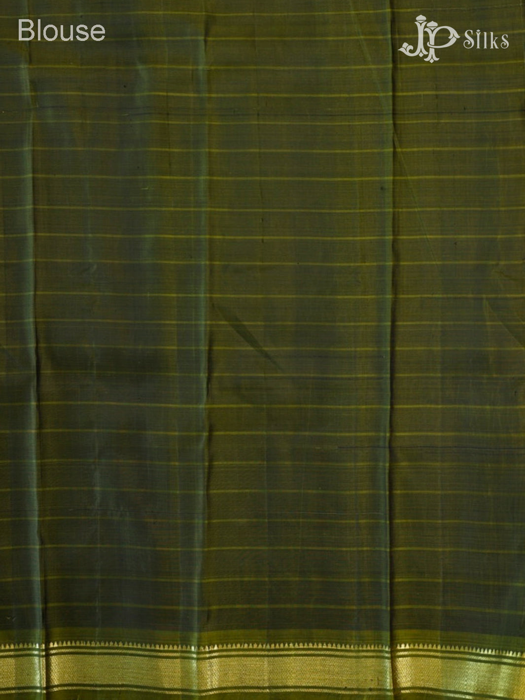 Dark Brown And Olive Green Kanchipuram Pure Silk Saree - D9609