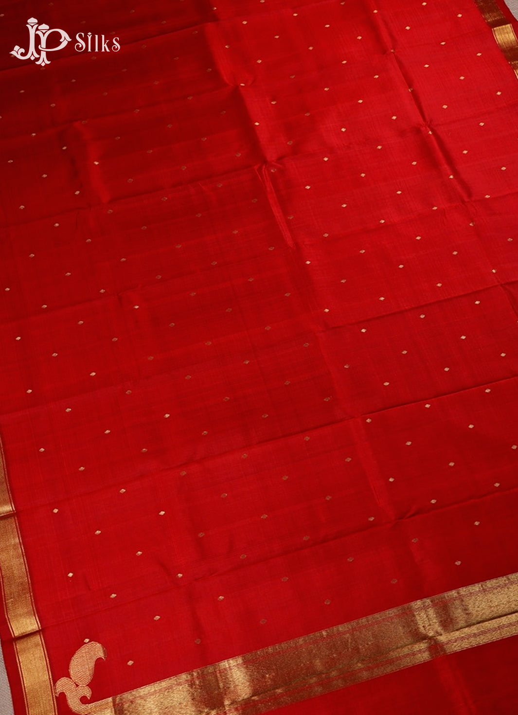 Red Kanchipuram Silk Saree - F3443