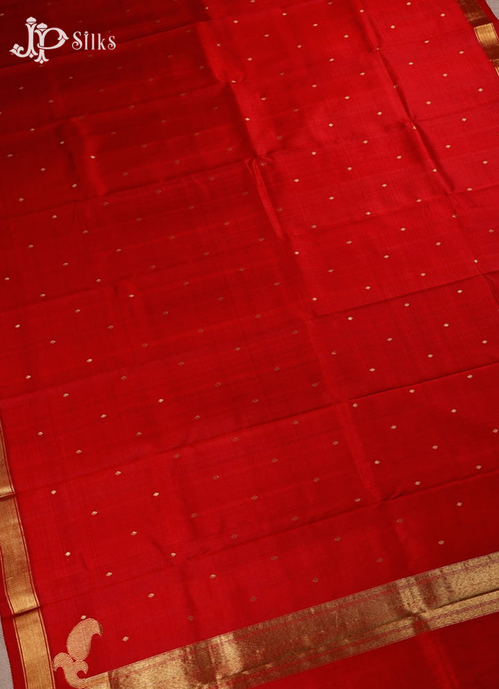 Red Kanchipuram Silk Saree - F3443