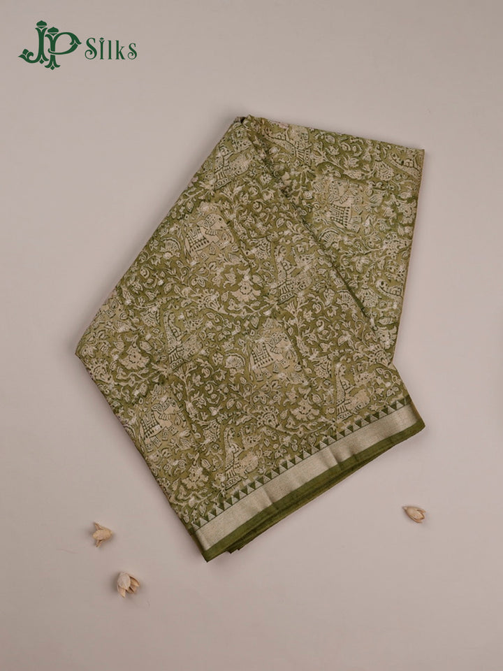 Light Green Semi Tussar Saree - G33